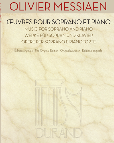 Œuvres pour soprano et piano