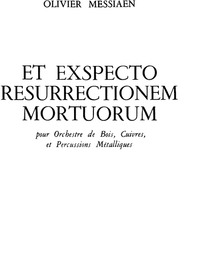 Et Exspecto Resurrectionem Mortuorum