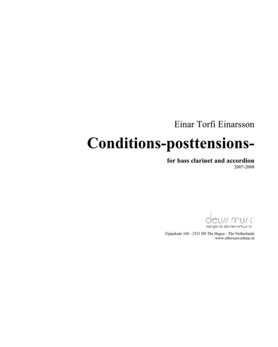Conditions – posttensions