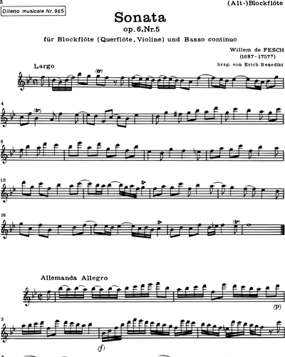 Sonata No.5 in Bb Major