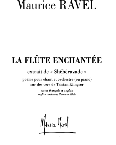 La flûte enchantée (extrait de "Shéhérazade")