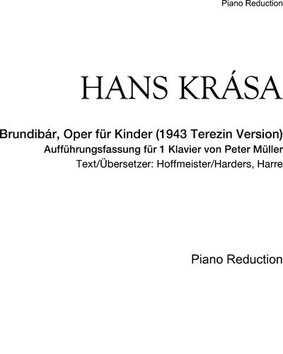 Brundibár, Oper für Kinder (1943 Terezin Version)