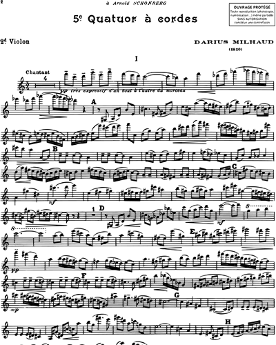 Cinquième quatuor Op. 64