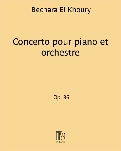 Concerto pour piano et orchestre Op. 36
