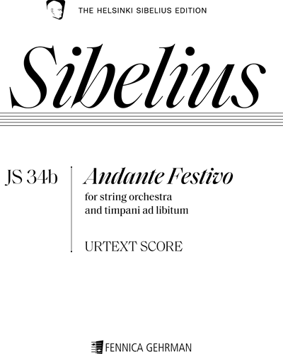 Andante festivo - Digital Urtext Edition (Large-Sized Tablet Screen)