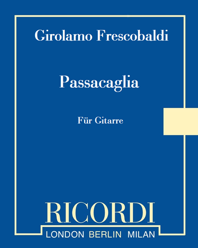 "Passacaglia (aus dem "Ersten Buch der Toccaten, Partiten usw")