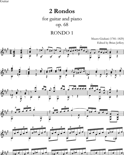 Two Rondos, Op. 68