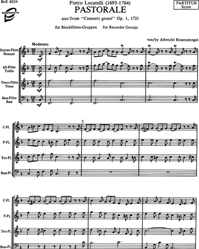 Pastorale (from "Concerti Grossi"), Op. 1