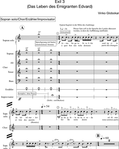 Soprano & Mixed Chorus & Speaker & Instrument (improvised)