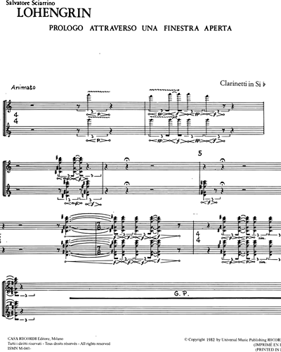 Clarinet 1 in Bb & Clarinet 2 in Bb/Clarinet in A