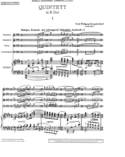 Full Score & Piano