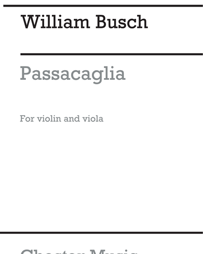 Passacaglia for Violin and Viola