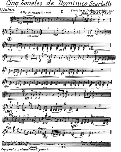 Cinq sonates