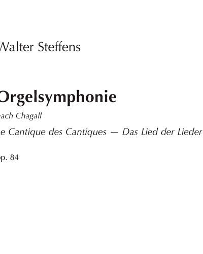Orgelsymphonie, op. 84