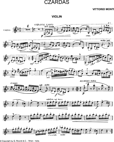 Violin/Mandolin (Alternative)