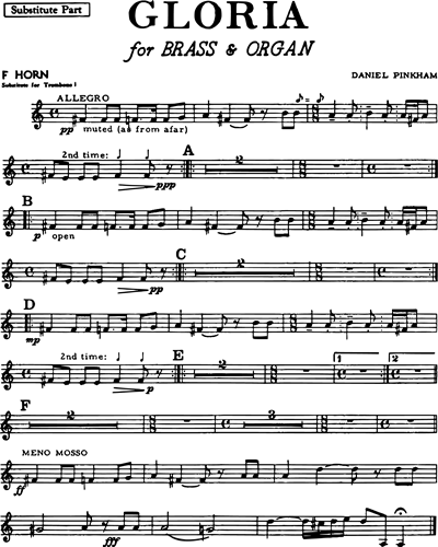 Horn in F (Trombone Alternative)