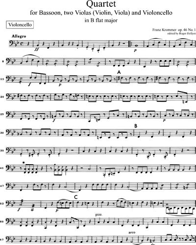 Quartett in B-dur op. 46 Nr. 1