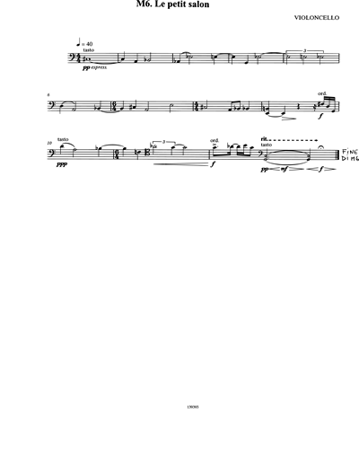 [String Quartet] Cello