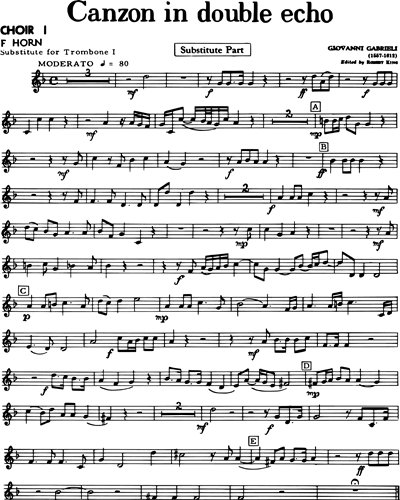 [Choir 1] Horn in F (Trombone Alternative)
