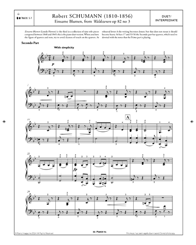 Einsame Blumen (from 'Waldszenen Op.82, No.3')