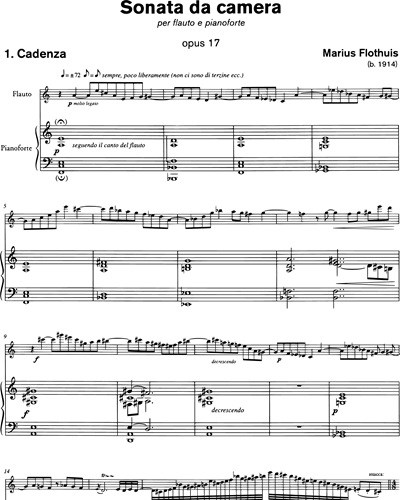 Sonata da Camera, op. 17