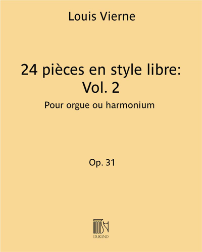 24 pièces en style libre Op. 31: Vol. 2