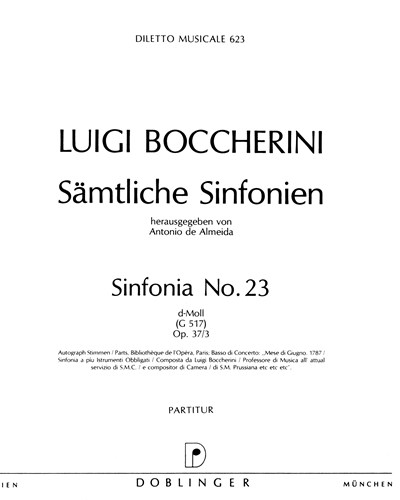 Sinfonia No. 23 in D minor, op. 37/3
