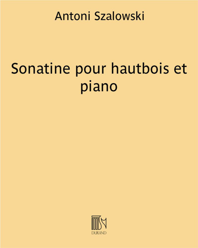 Sonatine pour hautbois et piano