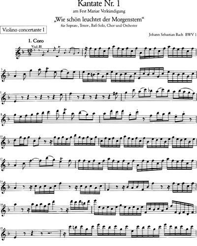 Kantate BWV 1 „Wie schön leuchtet der Morgenstern“
