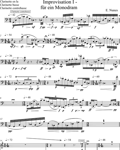 Clarinet/Bass Clarinet/Contrabass Clarinet
