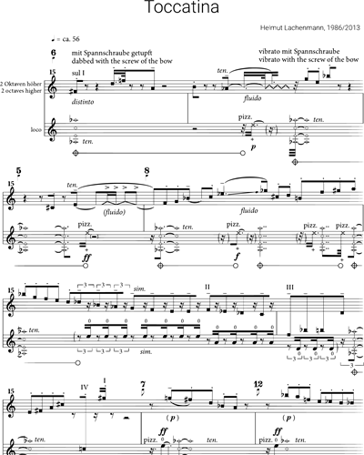 Toccatina Sheet Music by Helmut Lachenmann | nkoda | Free 7 days trial