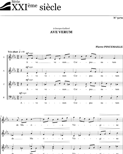 Ave verum Corpus - Pincemaille - SATB