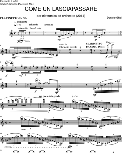 Clarinet 2/Clarinet in Eb