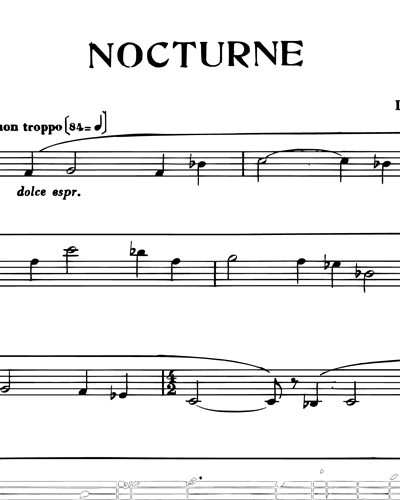 Nocturne pour hautbois et piano