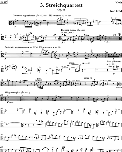 String Quartet No. 3, op. 78