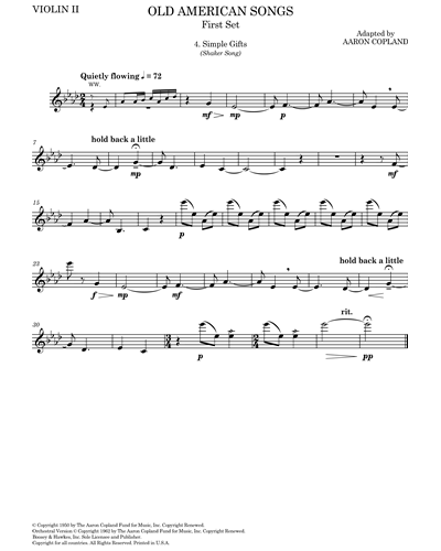 Simple Gifts (Flute Ensemble ) arr. Ric