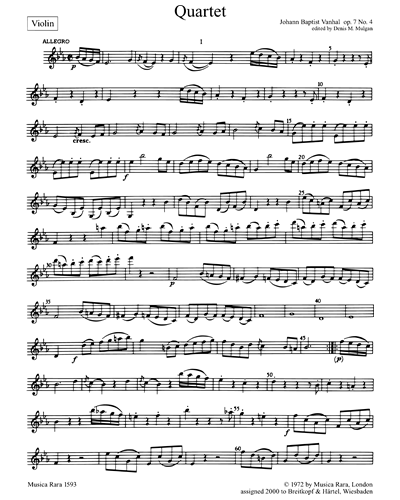 Quartett op. 7 Nr. 4