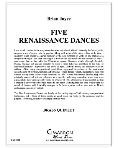 5 Renaissance Dances