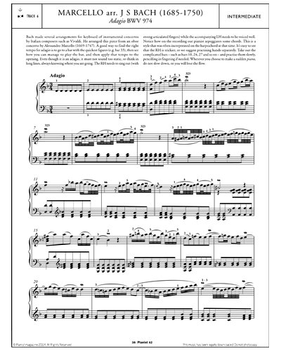 Adagio BWV 974