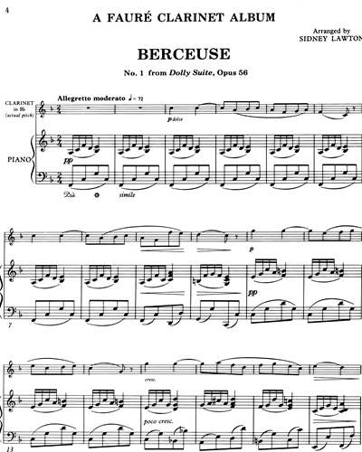A Fauré Clarinet Album