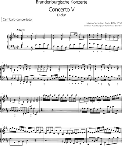 Brandenburgisches Konzert Nr. 5 D-dur BWV 1050