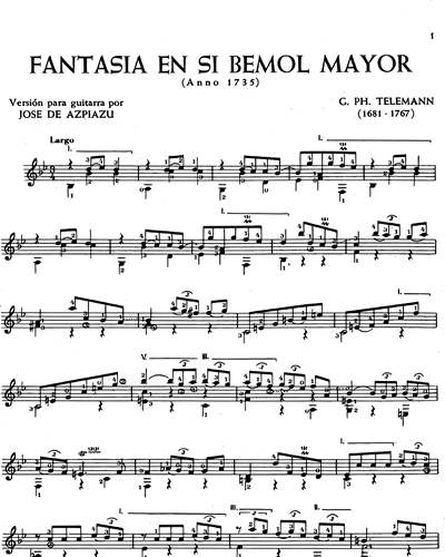 Fantasia en Si Bemol Mayor