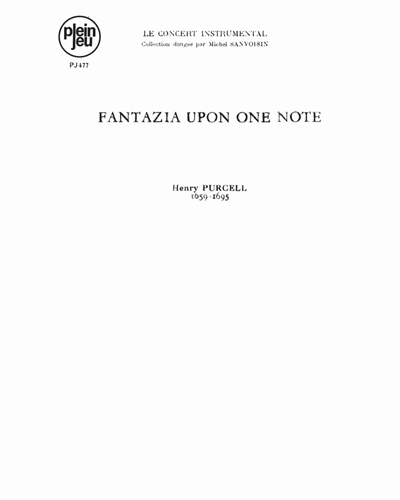 Fantasia upon One Note