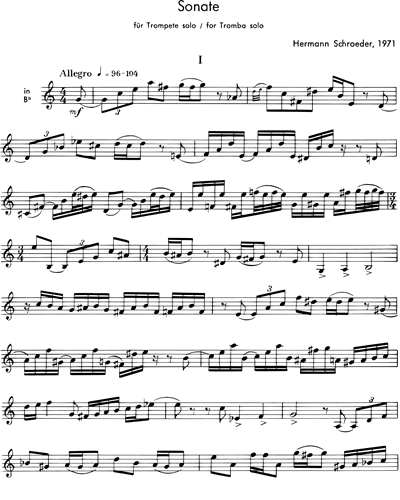 Sonate für Trompete solo