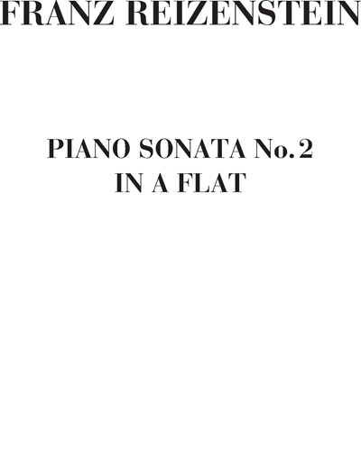 Piano sonata n. 2 in A flat