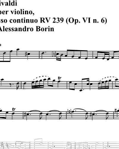 Concerto RV 239 Op. 6 n. 6