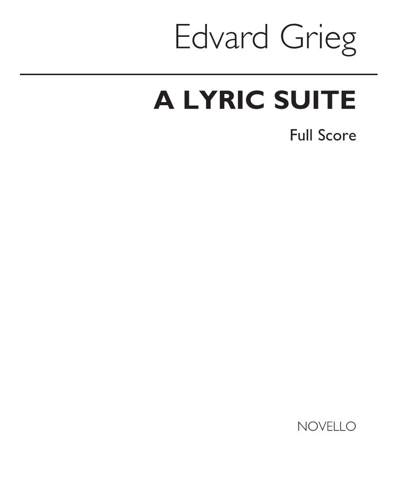 A Lyric Suite, Op. 12