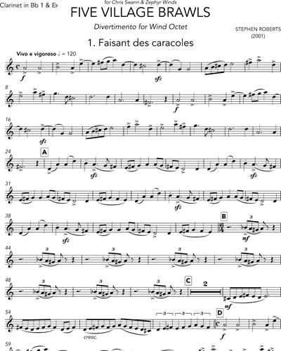 Clarinet in Bb 1/Clarinet in Eb