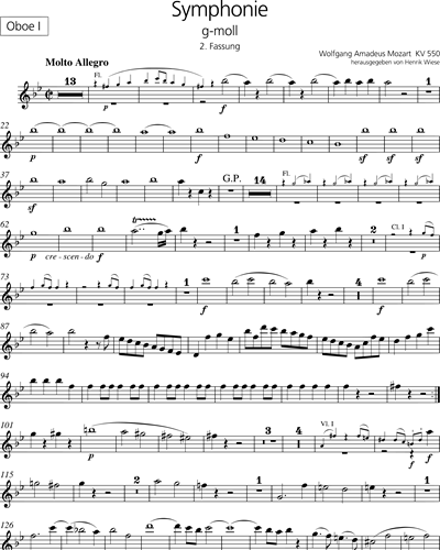 Symphonie [Nr. 40] g-moll KV 550