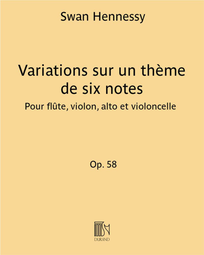 Variations sur un thème de six notes Op. 58